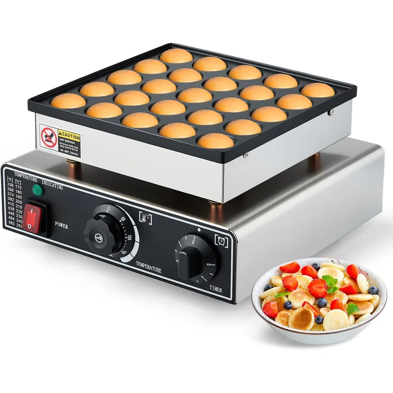 Mini Waffle Maker Machine - ماكينة صنع الفطائر الصغيرة التجارية 25