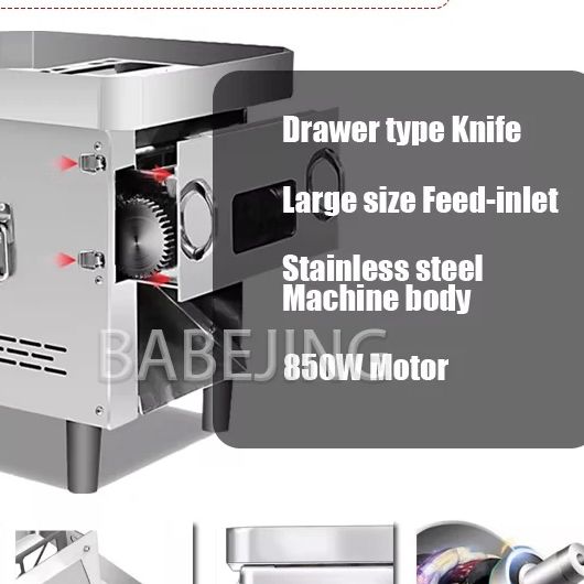 Automatic Meat Slicer Home - قطاعة لحوم متعددة الوظائف من الفولاذ