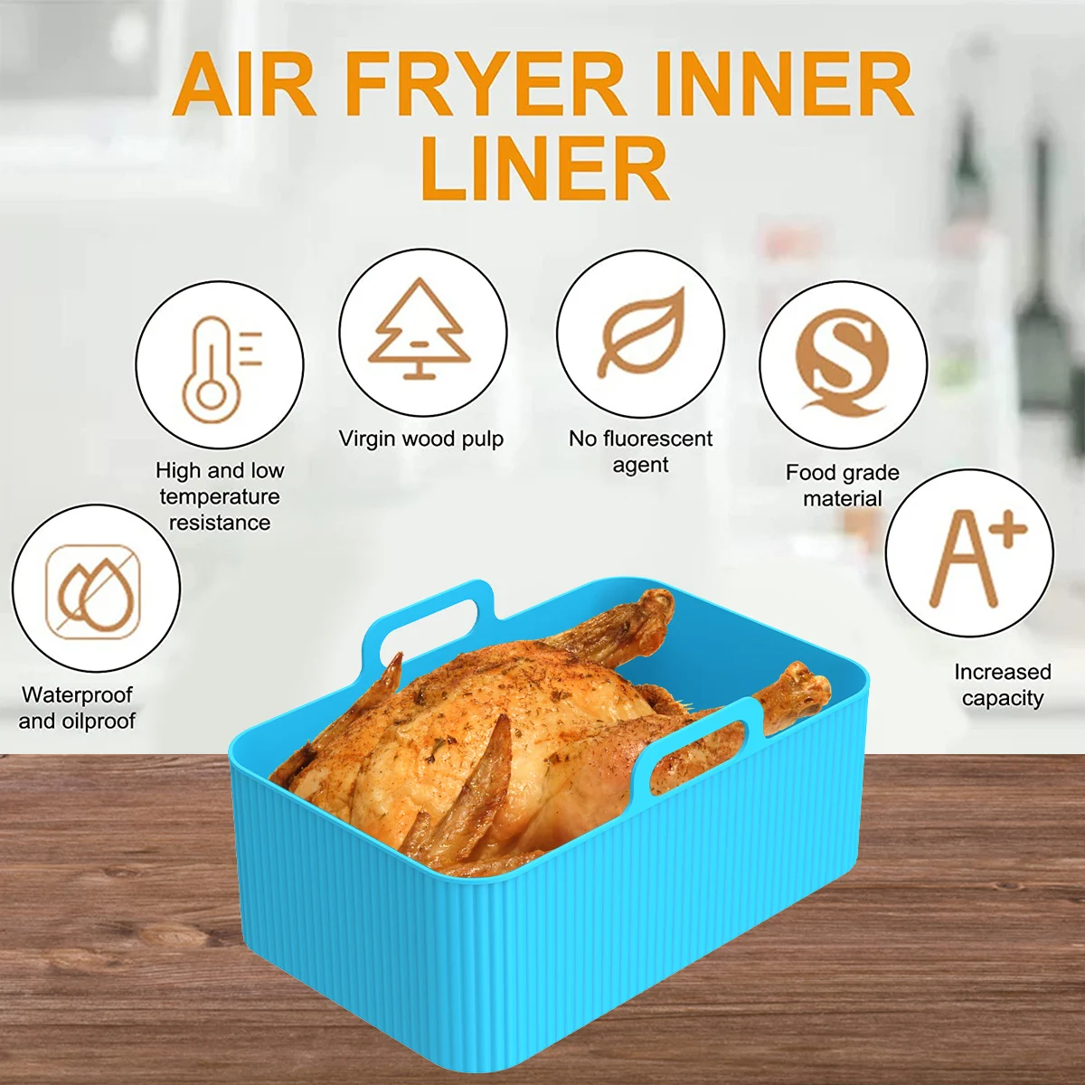2 قطعة مقلاة الهواء سيليكون بط - مراجعة Air Fryer Silicone Pot Liner وسعره