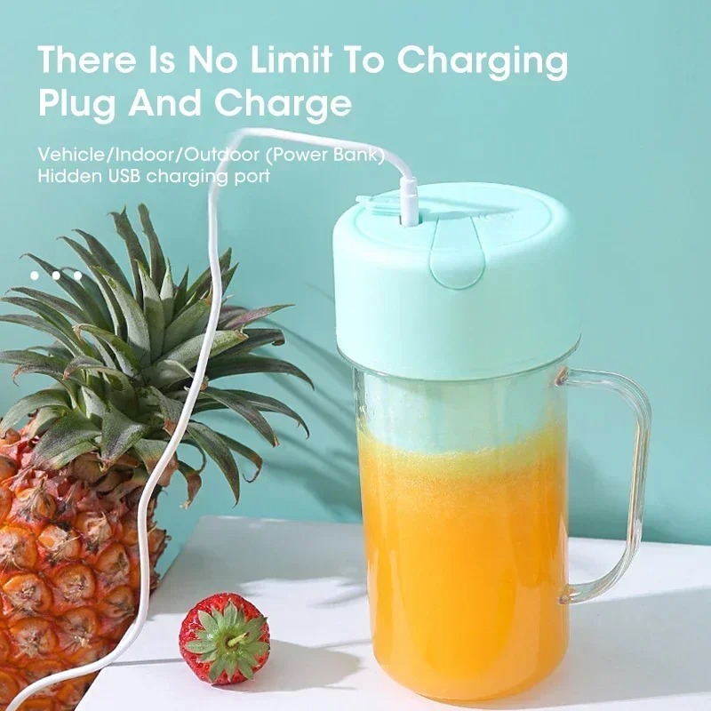 خلاط عصير محمول قابل لإعادة ال - مراجعة Portable Blender Usb Rechargeable وسعره