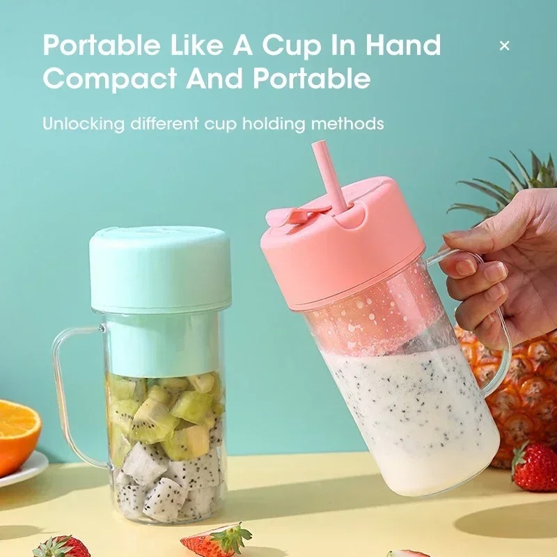 خلاط عصير محمول قابل لإعادة ال - مراجعة Portable Blender Usb Rechargeable وسعره
