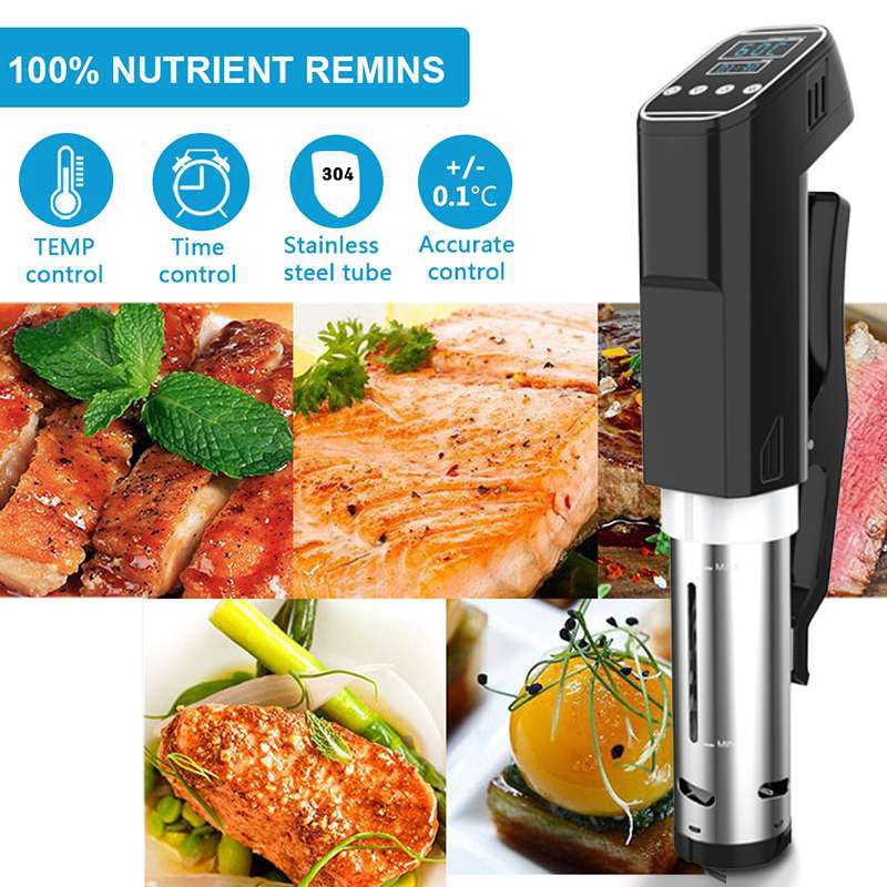 ماكينة طهي الطعام ببطء مفرغة ، - مراجعة Digital Sous Vide Precision Cooker وسعره