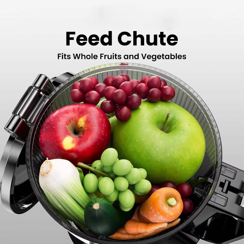 شلال تغذية كبيرة سعة 500 مل، ع - مراجعة Electric Slow Juicer Cold Press وسعره