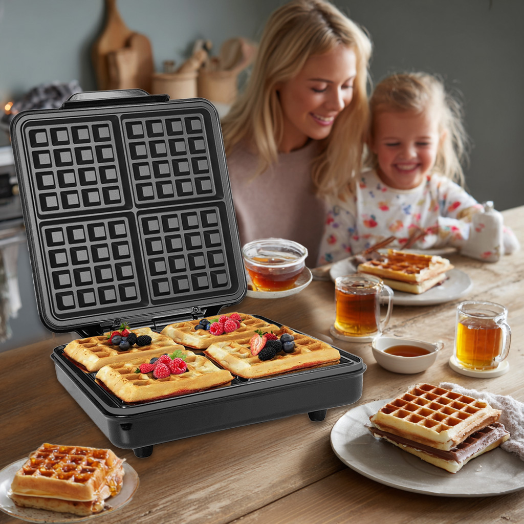 آلة صنع الوافل البلجيكي الصغير - مراجعة Mini Waffle Maker Machine وسعره