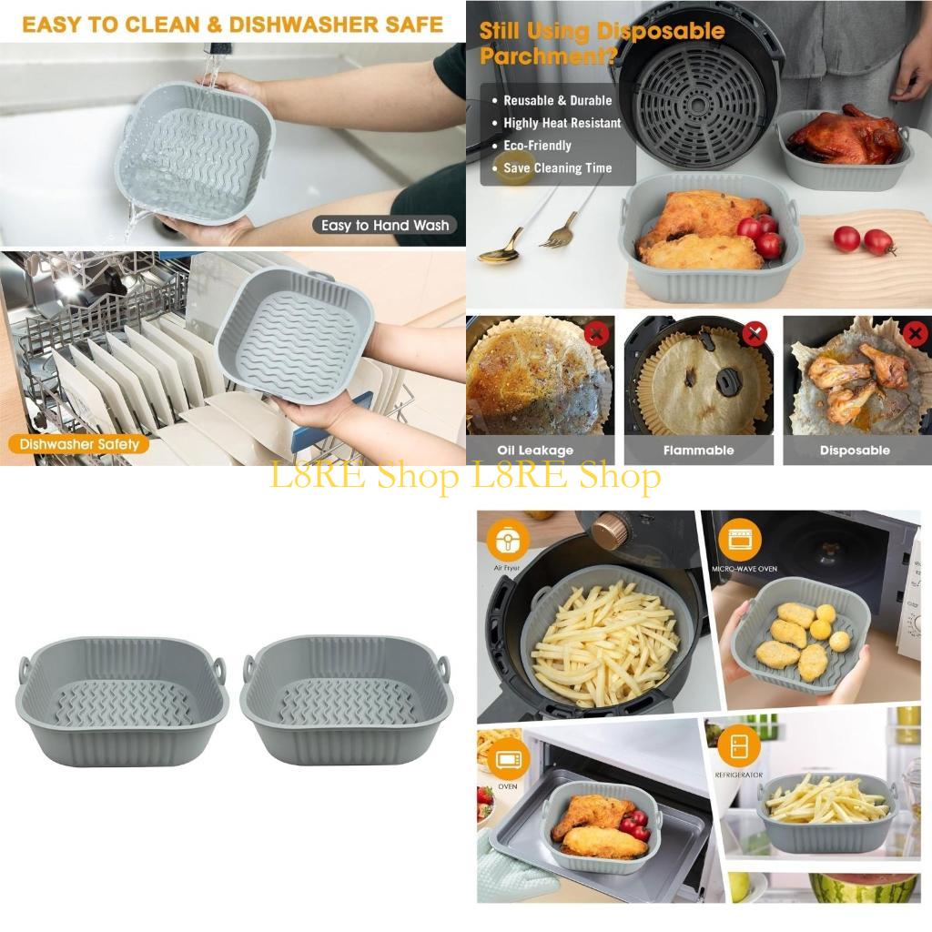 حزمة L8RE من 2 وعاء السيليكون  - مراجعة Air Fryer Silicone Pot Liner وسعره