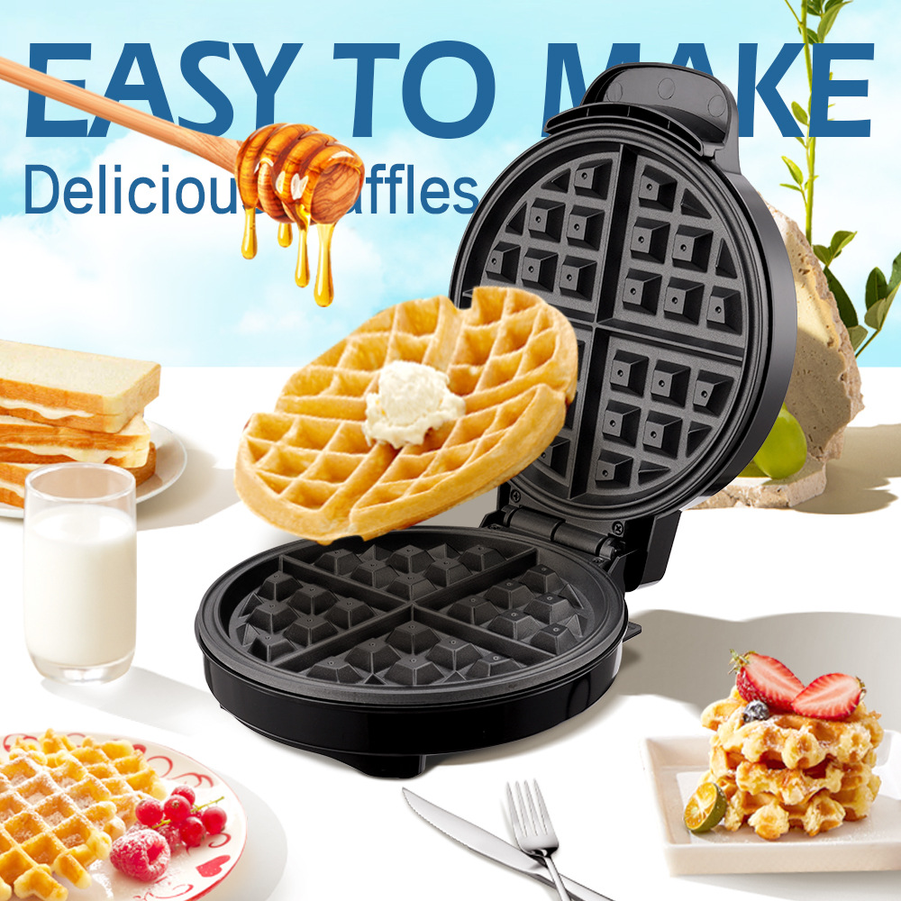 قوالب وافل الإفطار، فرن كعكة ا - مراجعة Mini Waffle Maker Machine وسعره