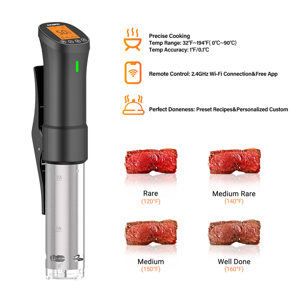 INKBIRD الطهي Sous Vide ISV-20 - مراجعة Digital Sous Vide Precision Cooker وسعره