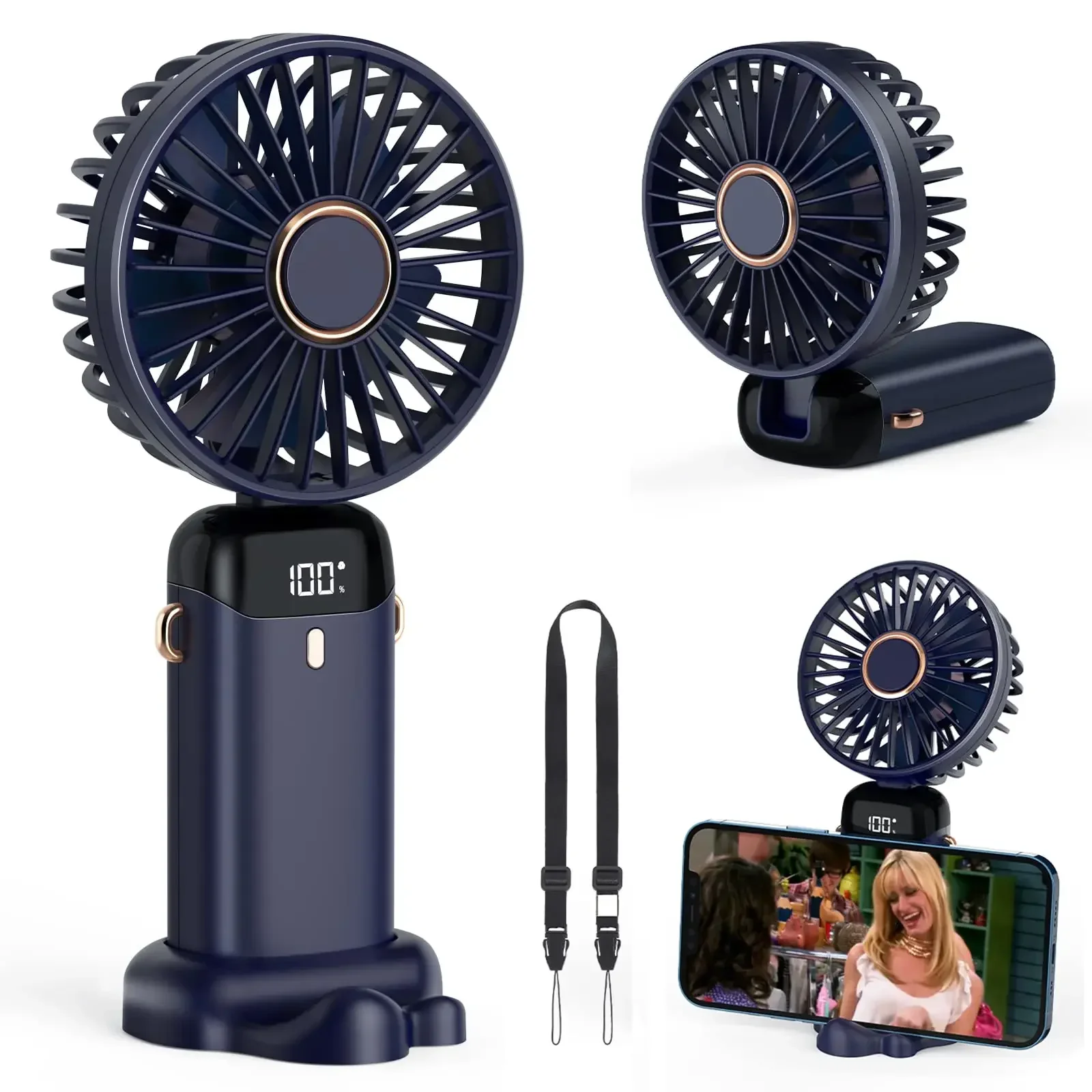 5000mAh يده مروحة صغيرة لاسلكي - مراجعة Portable Blender Usb Rechargeable وسعره