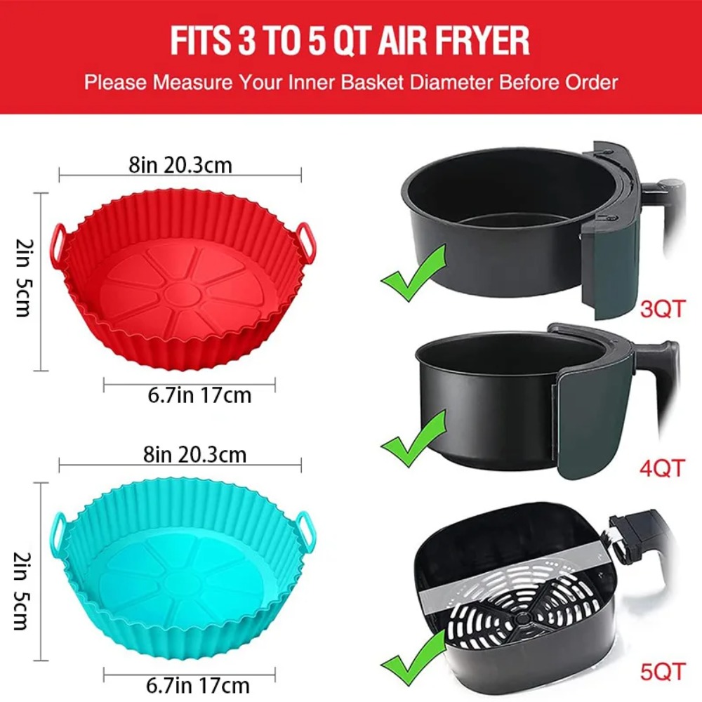 سلة سيليكون قابلة لإعادة الاست - مراجعة Air Fryer Silicone Pot Liner وسعره