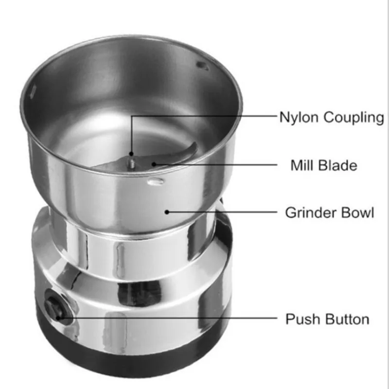 مطحنة كهربائية 110-220 فولت لل - مراجعة Coffee Bean Grinder Electric وسعره