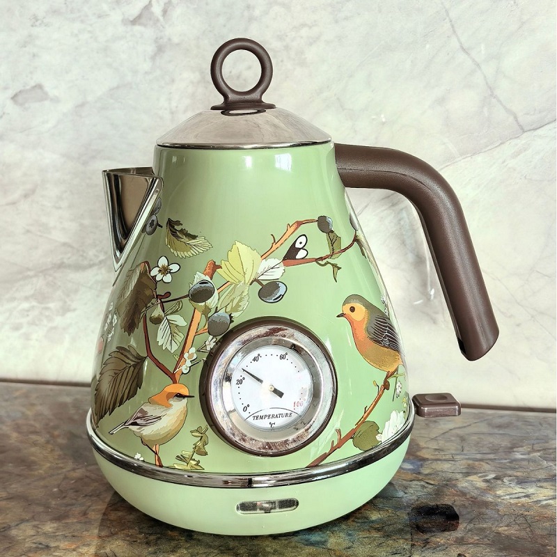 غلاية كهربائية بتصميم زهري ورد - مراجعة Electric Kettle Temperature Control وسعره