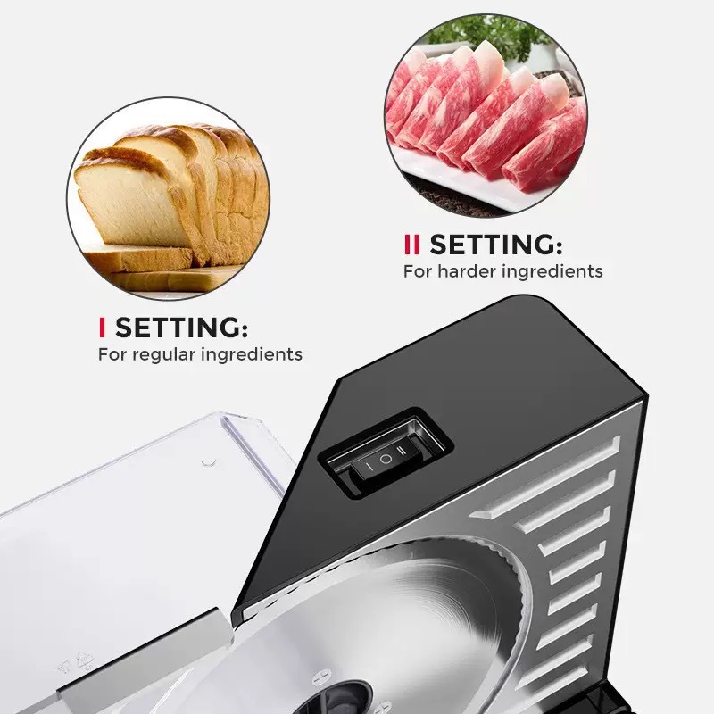 آلة تقطيع الطعام الكهربائية ال - مراجعة Automatic Meat Slicer Home وسعره