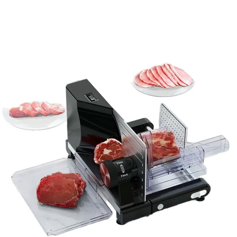 آلة تقطيع الطعام الكهربائية ال - مراجعة Automatic Meat Slicer Home وسعره