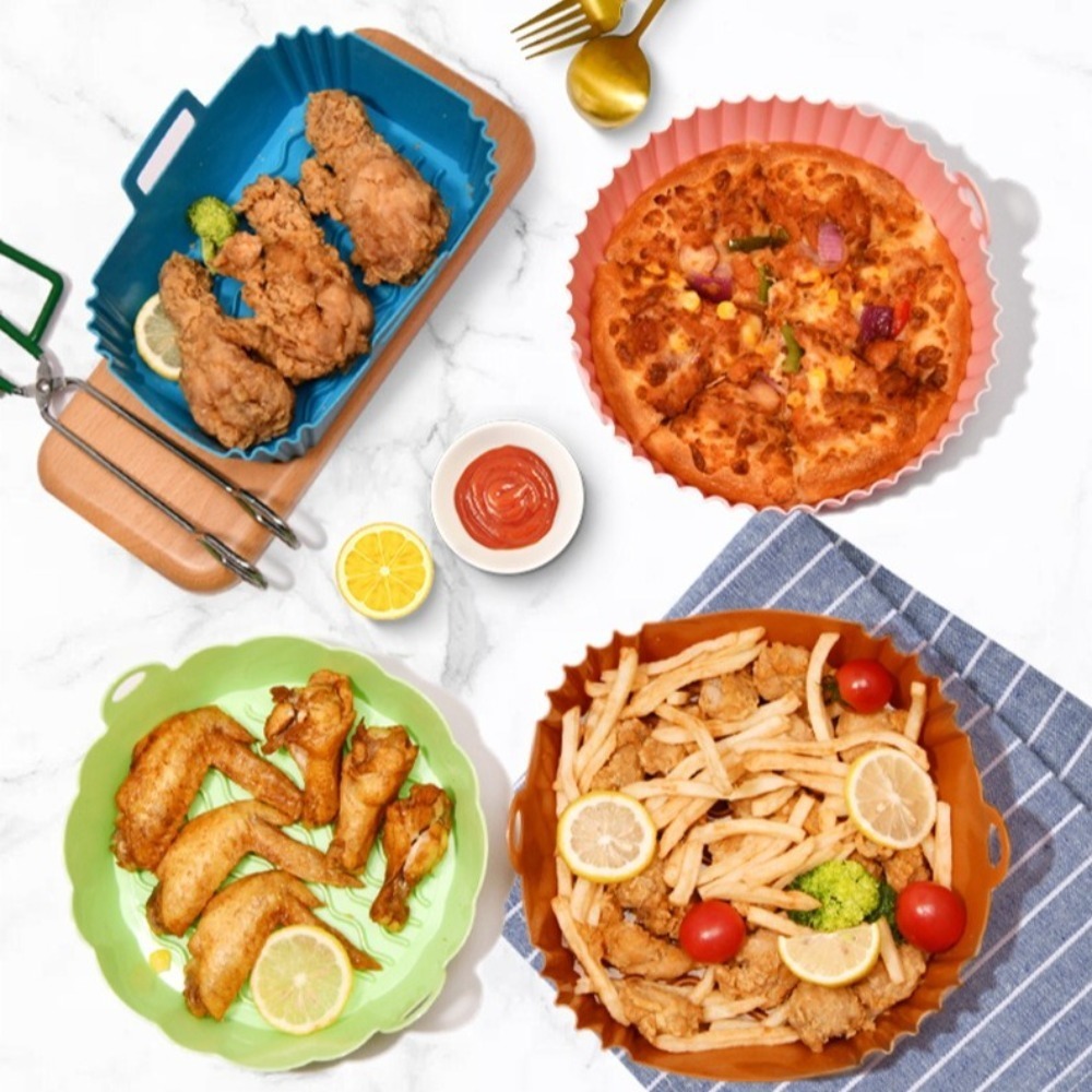 بطانات سيليكون غير لاصقة لمقلا - مراجعة Air Fryer Silicone Pot Liner وسعره