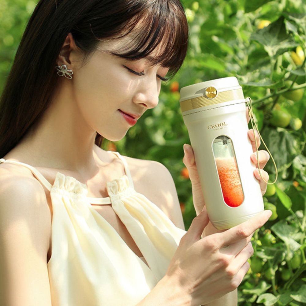 خلاط فواكه محمول بـ 4/10 شفرات - مراجعة Portable Blender Usb Rechargeable وسعره